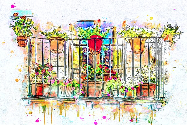 Kresba balkónu so zábradlím a kvetmi.jpg